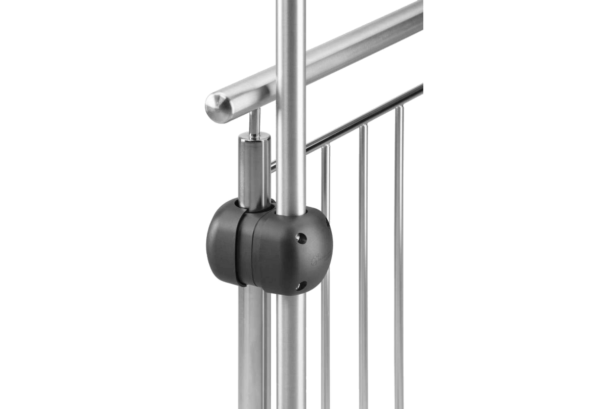 Maxi parasol bracket for round railings