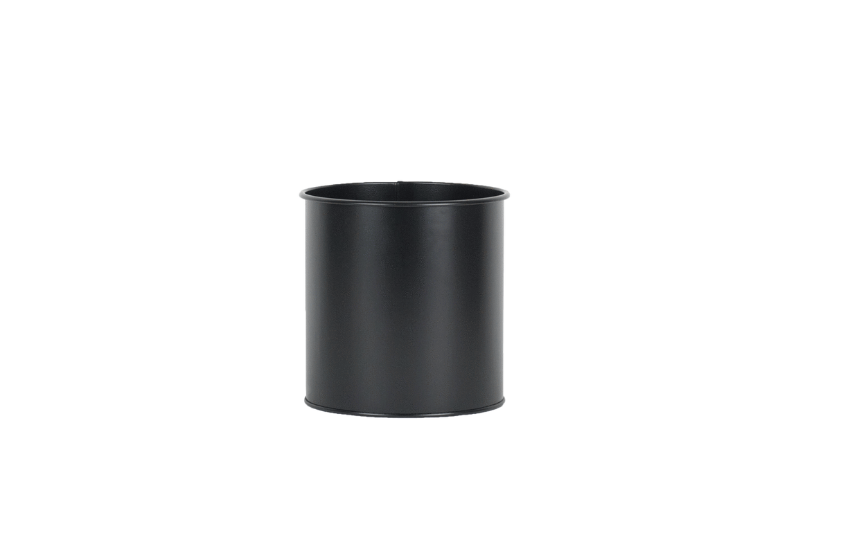 Rut black plant box for wall grid Ø14 / Ø17 cm