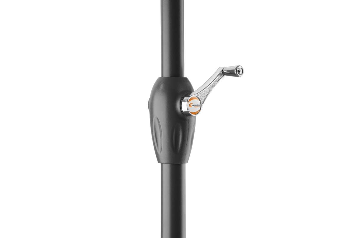 Bilbao solid color parasol with hoist and tilt 210 x 130 cm