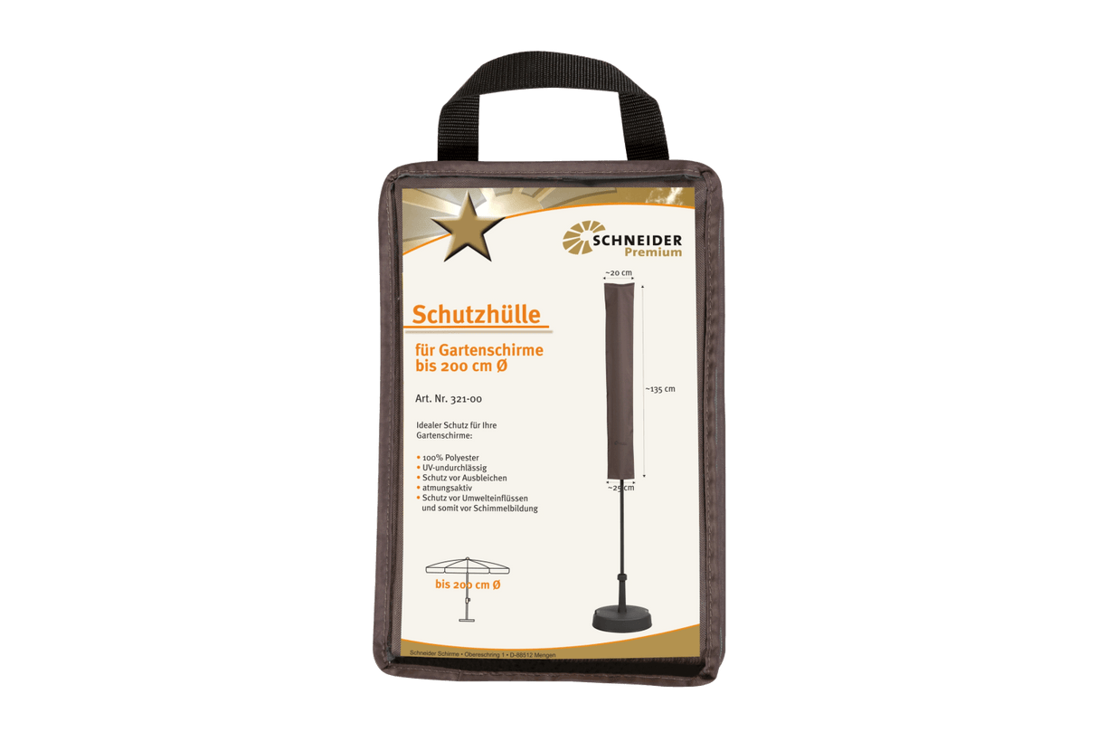 Premium cover for parasol up to max Ø200 / Ø300 cm