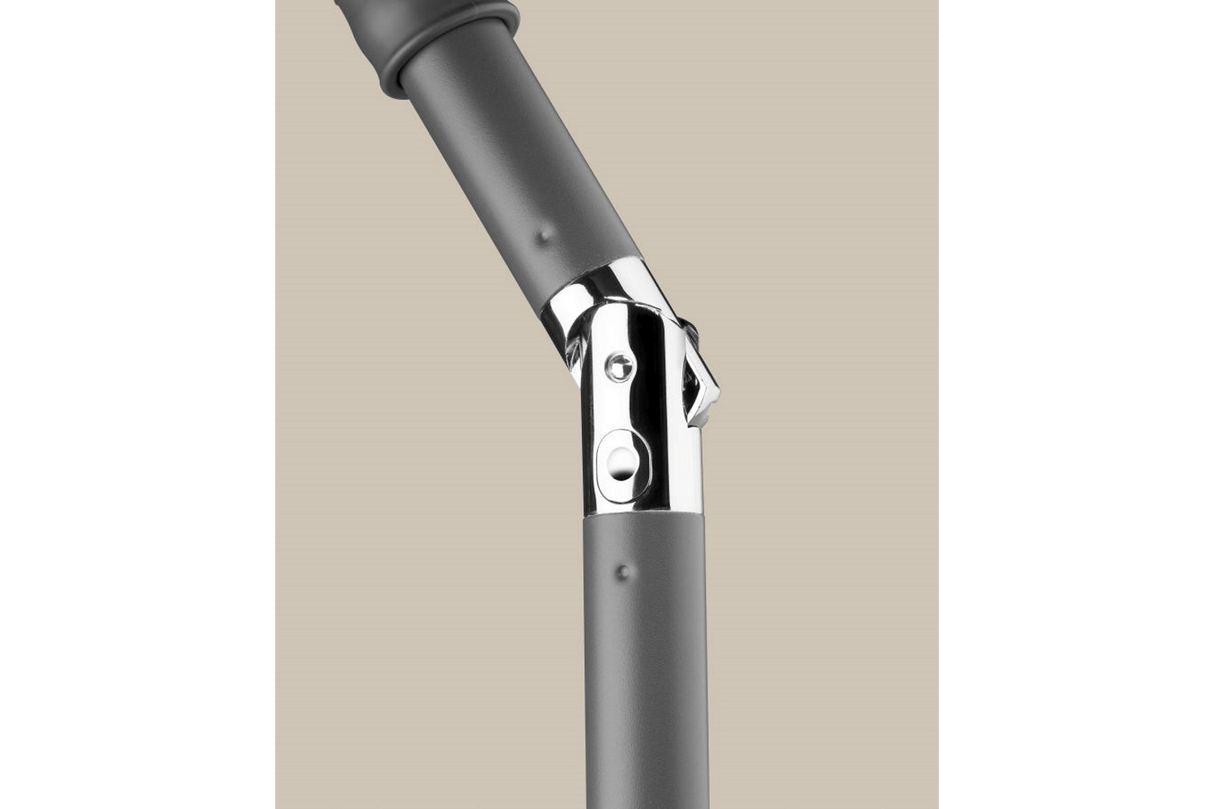 Sevilla solid color parasol with adjustable height 240 x 140 cm