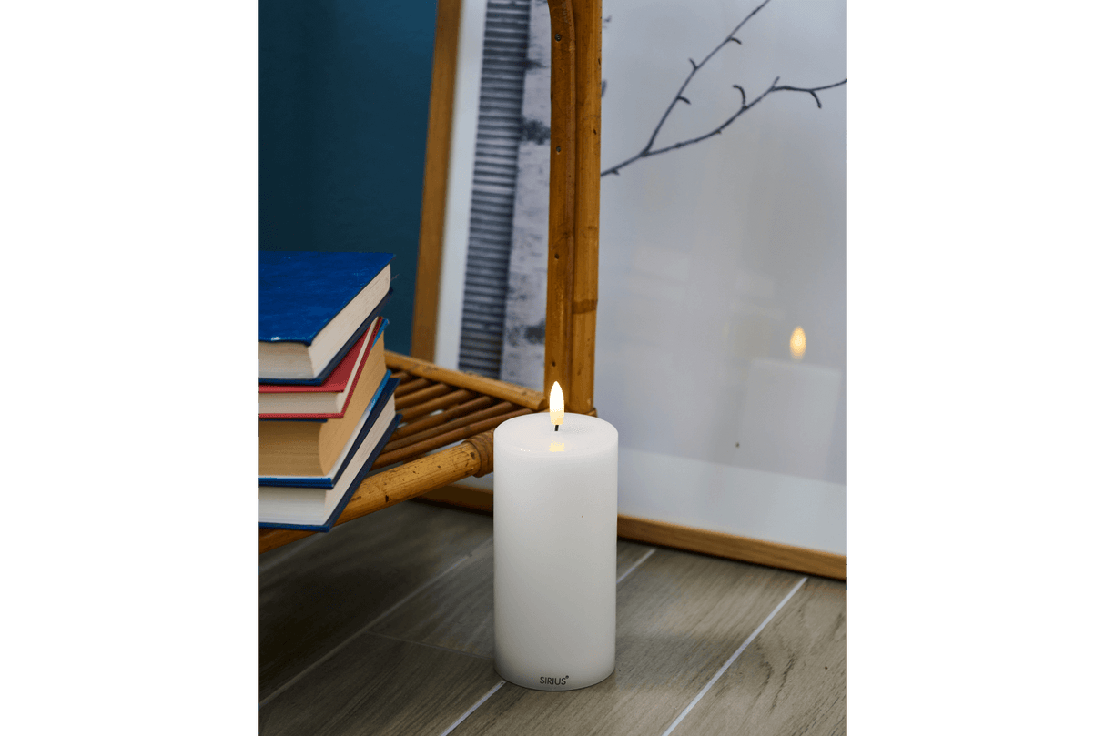 Sille rechargeable LED candle Ø7.5 cm
