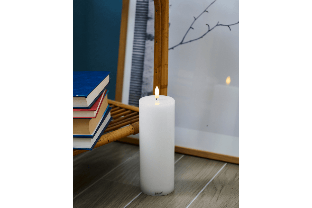 Sille rechargeable LED candle Ø7.5 cm
