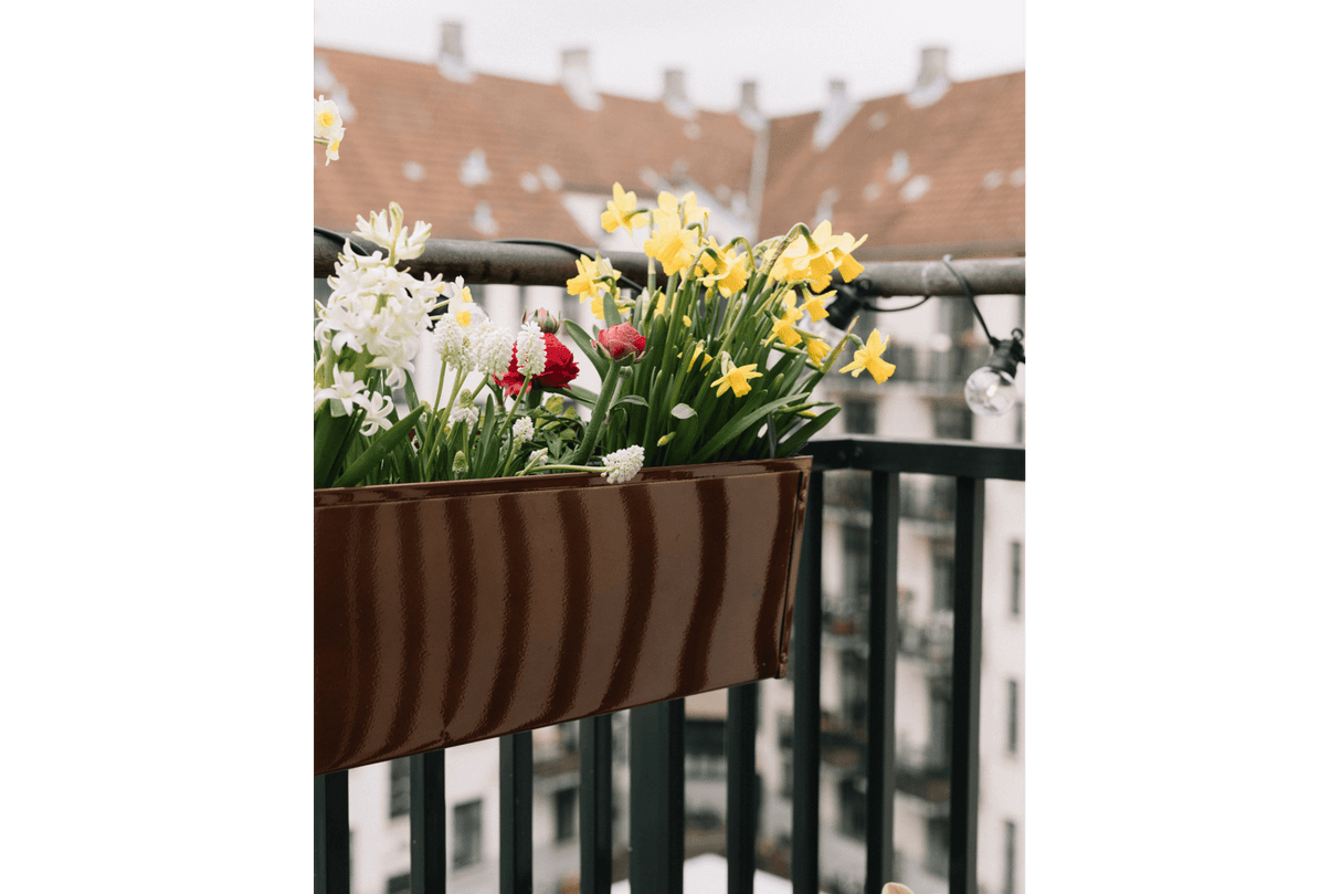 Sofie copper balcony flower boxes 60 / 80 cm