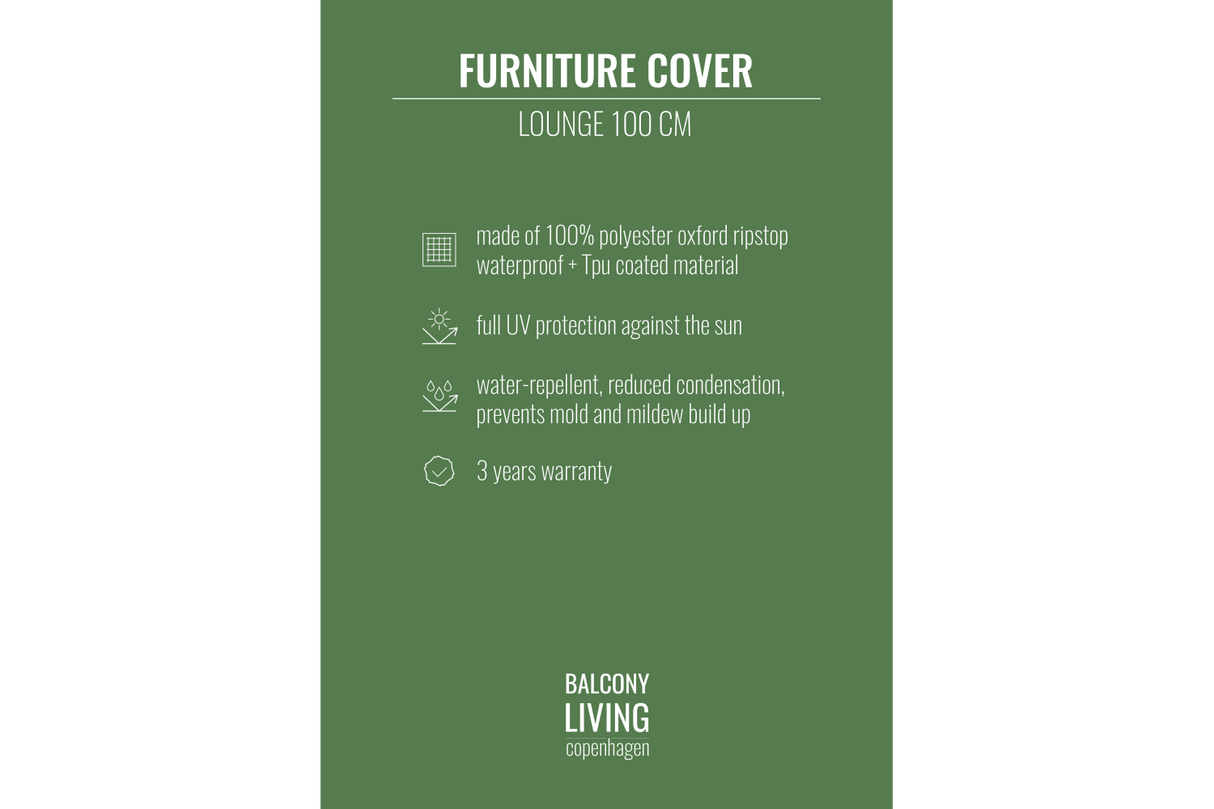 Solid furniture cover 102 x 75 x 75 cm