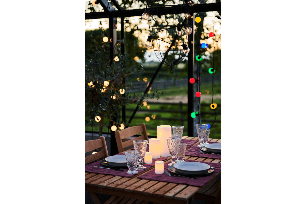 Storm LED candle set Ø5 cm