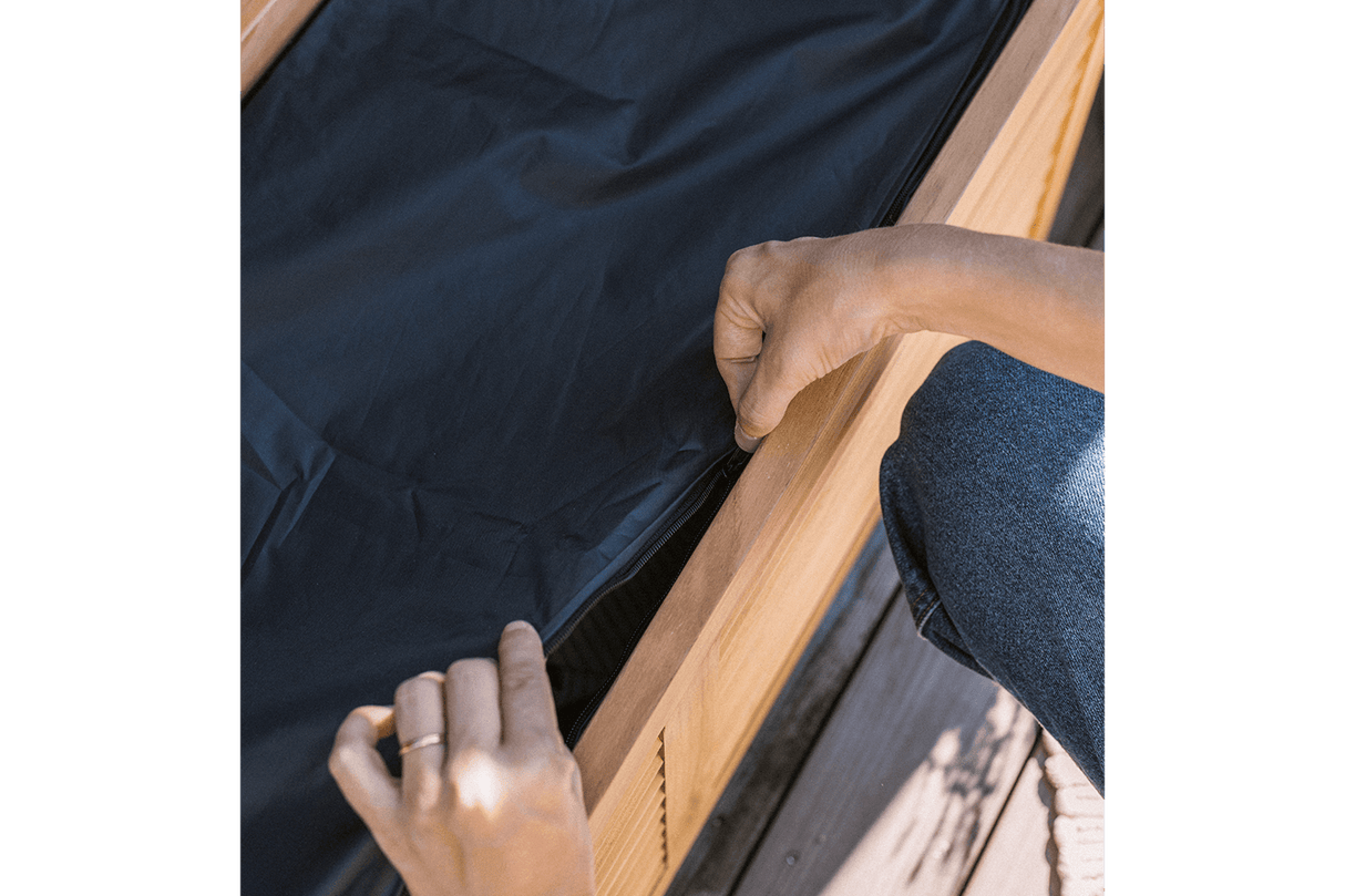 Agnes teak storage bench 100 cm