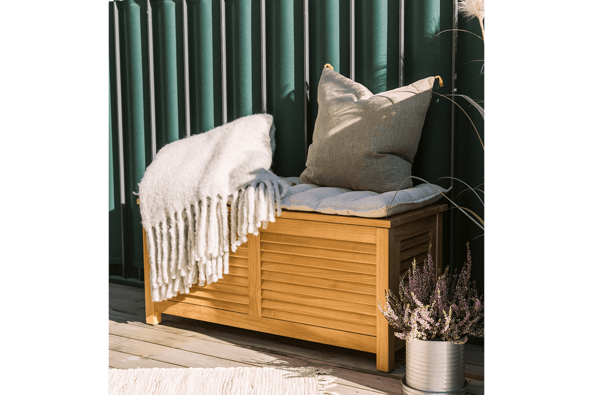 Agnes teak storage bench 100 cm