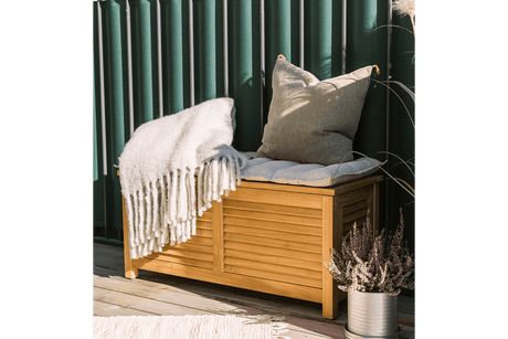 Agnes teak storage bench 100 cm