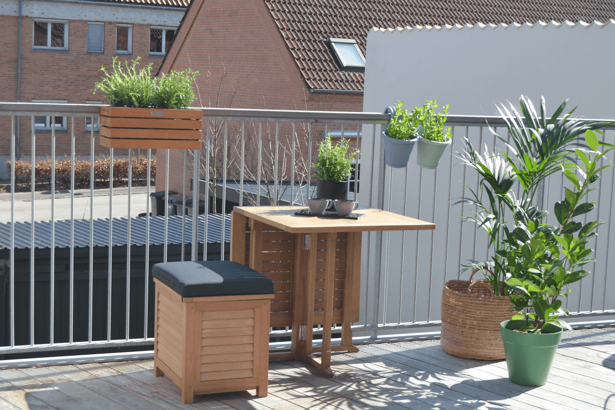 Agnes teak storage bench 50 cm