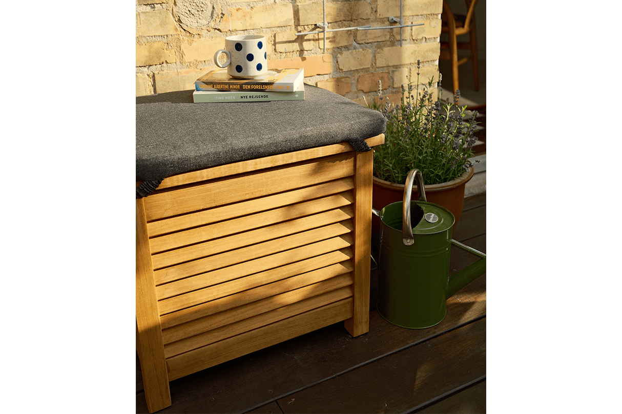 Agnes teak storage bench 50 cm