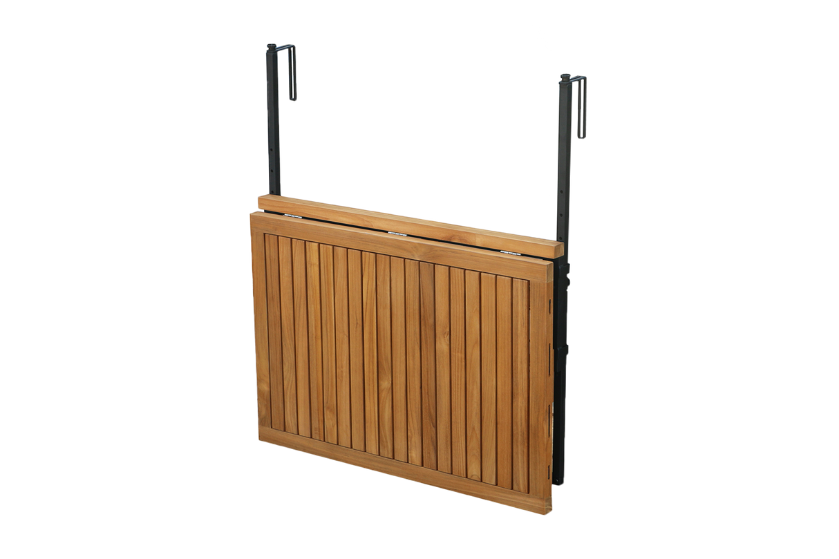 Alma teak hanging table with drying rack 80 x 60 cm
