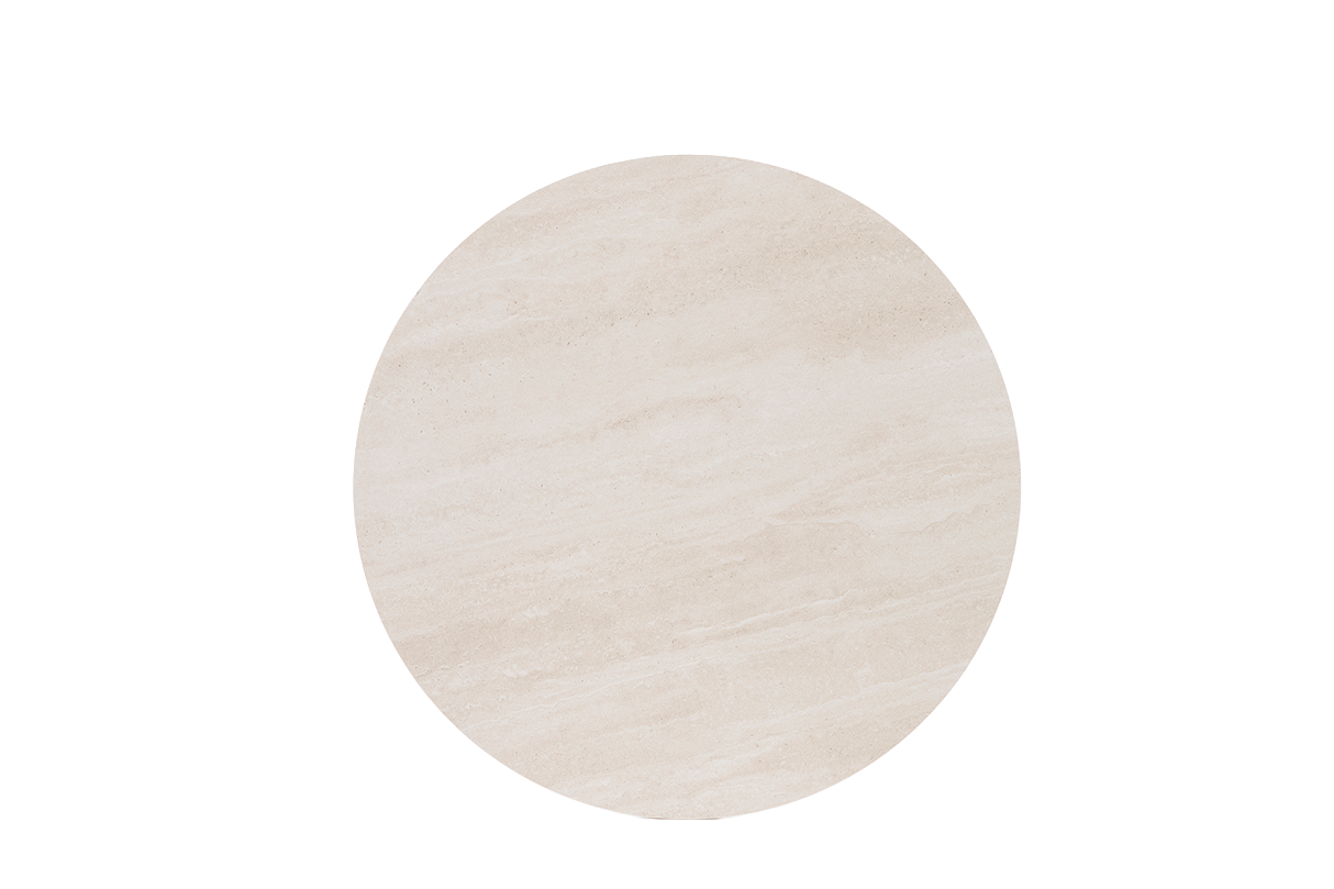 Capucine travertine café table Ø70 cm