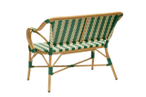 Claire café bench in French weave 108 cm
