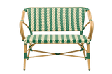 Claire café bench in French weave 108 cm