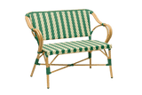 Claire café bench in French weave 108 cm