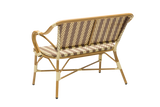 Claire café bench in French weave 108 cm