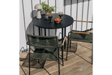 Clara metal gateleg table Ø80 cm