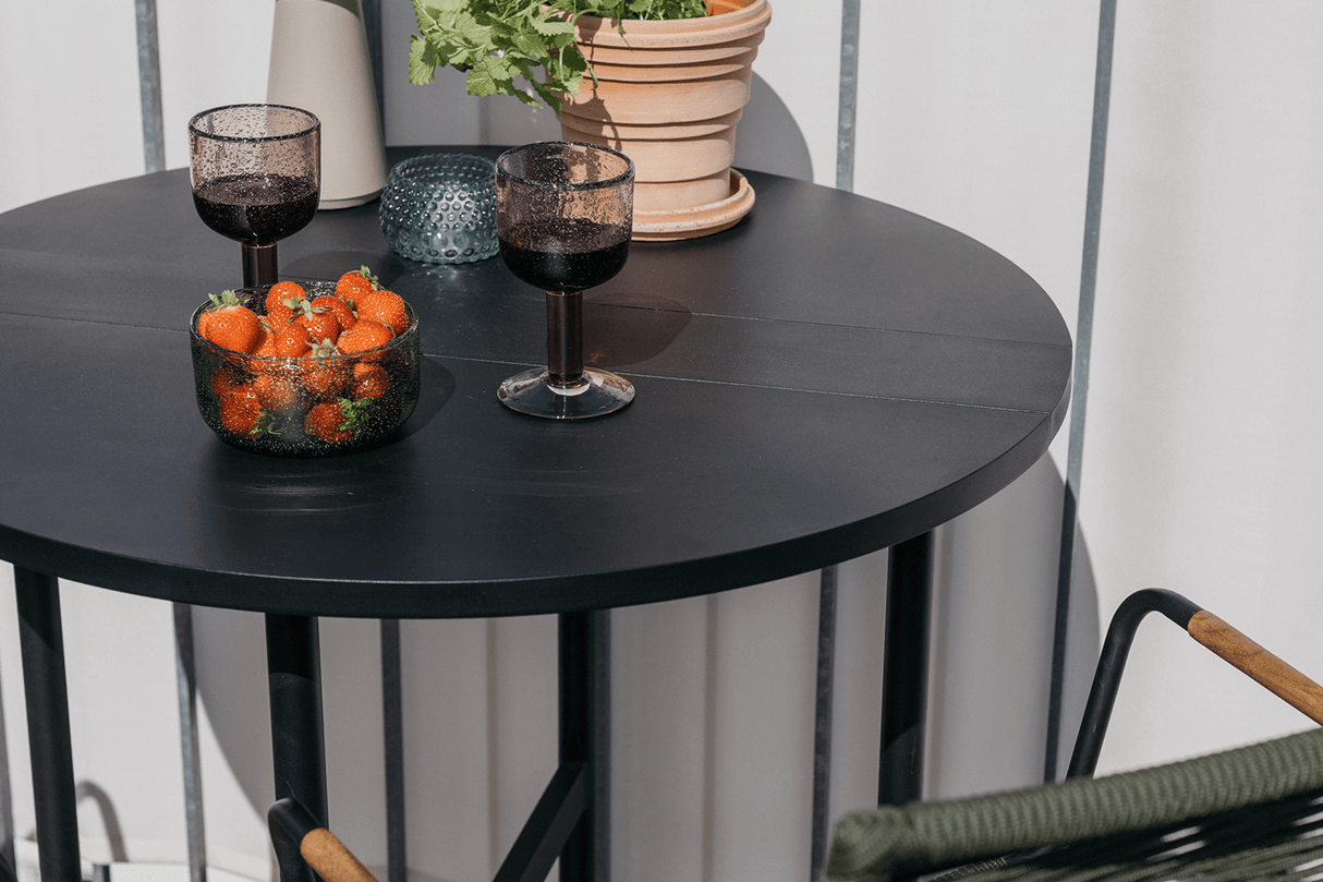 Clara metal gateleg table Ø80 cm