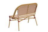 Claudine bench in French weave 108 cm