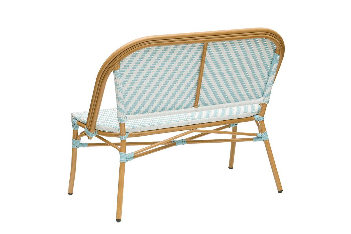 Claudine bench in French weave 108 cm