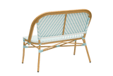 Claudine bench in French weave 108 cm