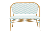 Claudine bench in French weave 108 cm