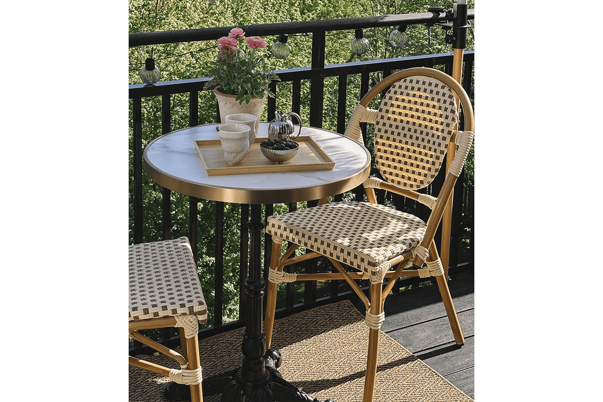 Colette café chair in French weave