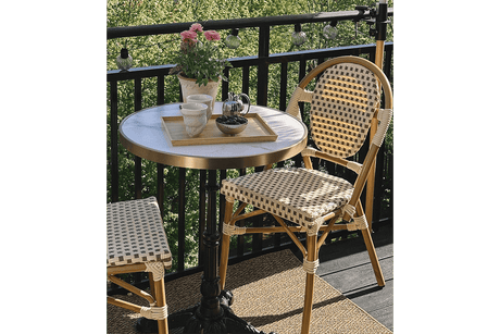 Colette café chair in French weave