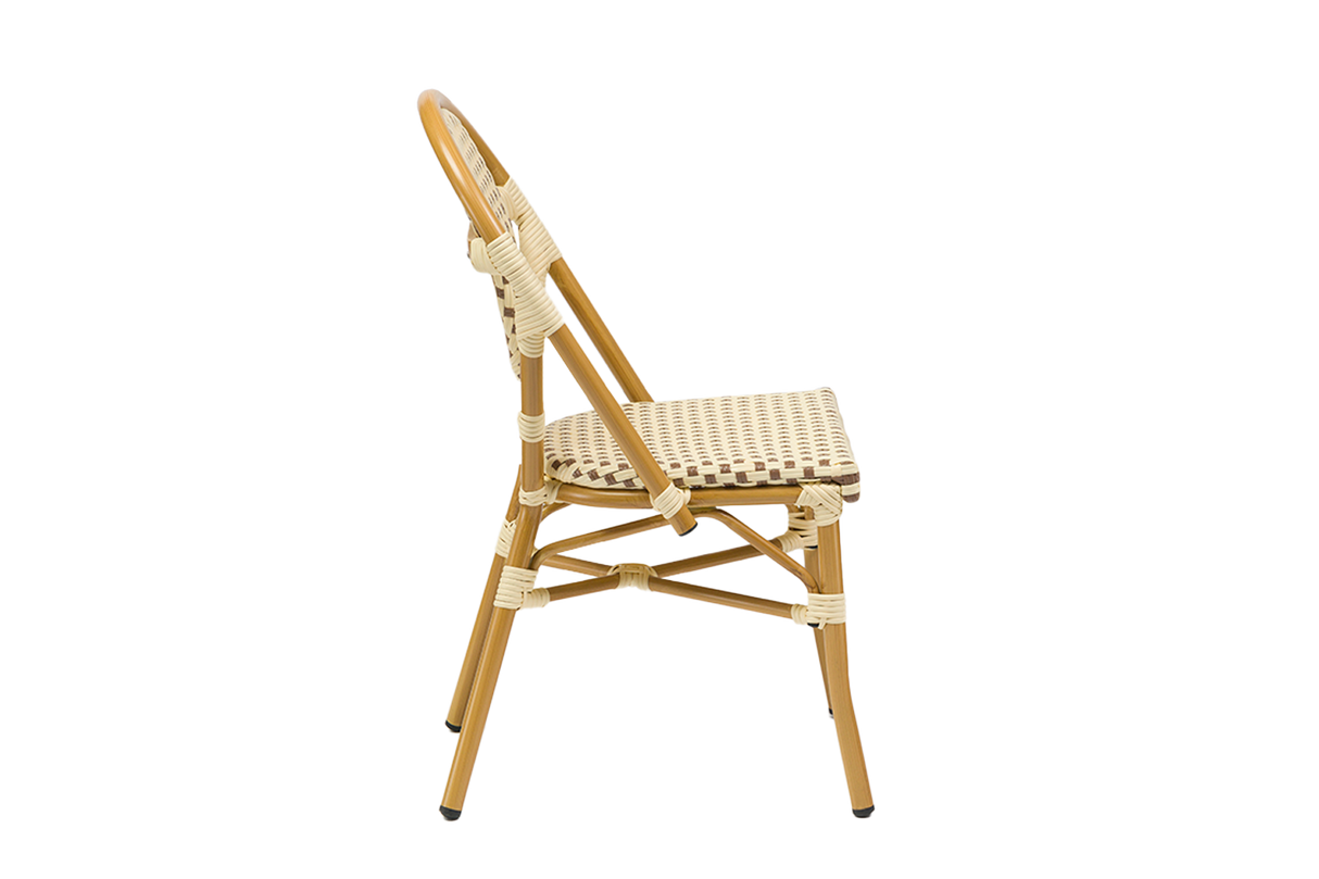 Colette café chair in French weave