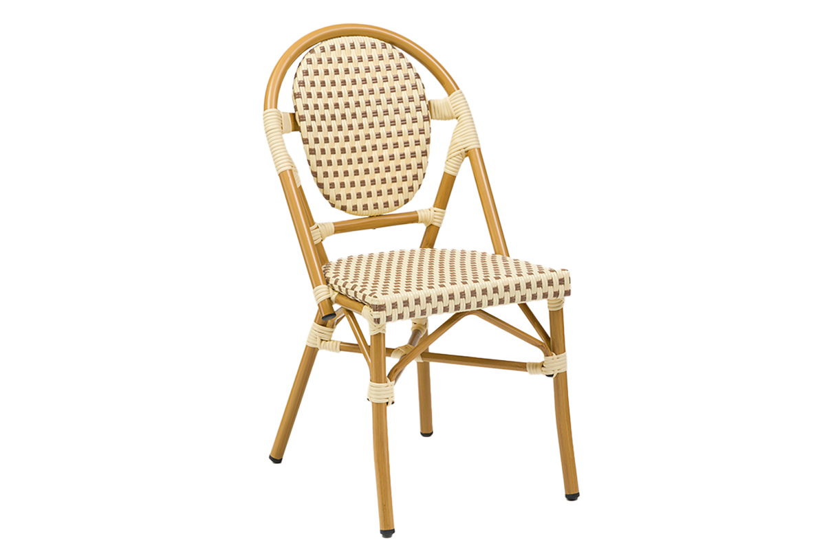 Colette café chair in French weave