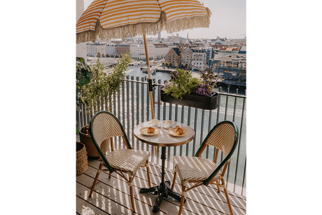 Estelle café chair in French weave