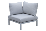 Luna aluminium lounge sofa - corner