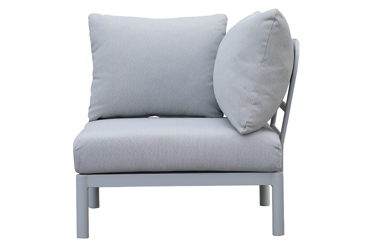 Luna aluminium lounge sofa - corner
