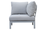 Luna aluminium lounge sofa - corner