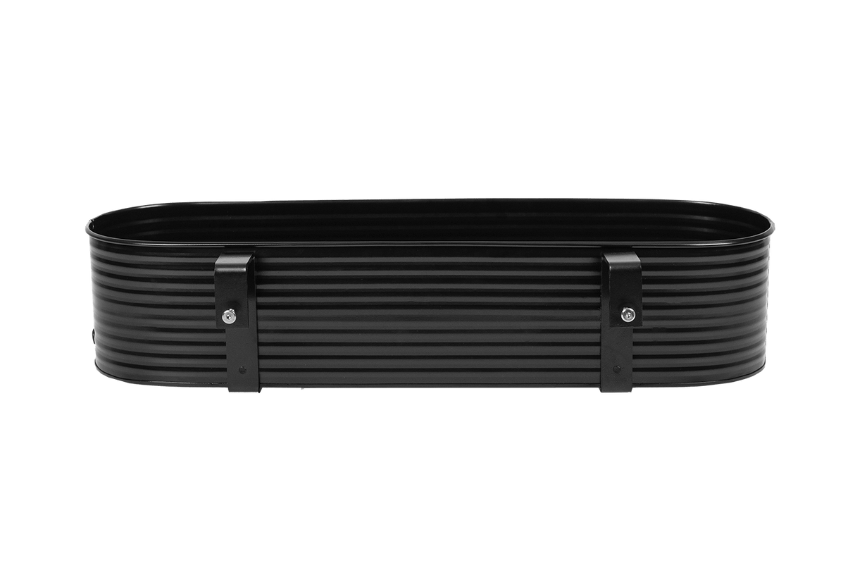 Olga black balcony flower box 60 cm