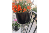 Olga black balcony flower box 60 cm