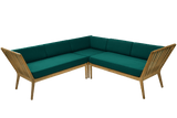 Sienna teak lounge sofa - corner