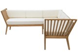 Sienna teak lounge sofa - corner
