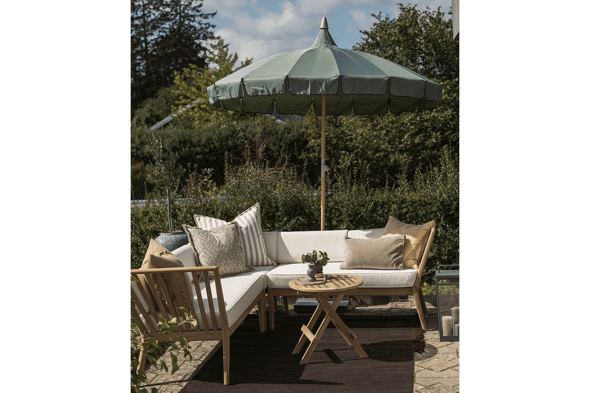 Sienna teak lounge sofa - corner