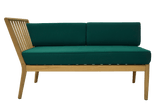 Sienna teak lounge sofa - left