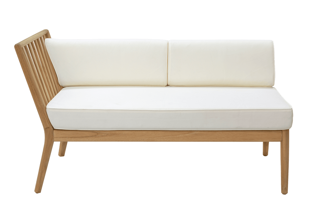 Sienna teak lounge sofa - left