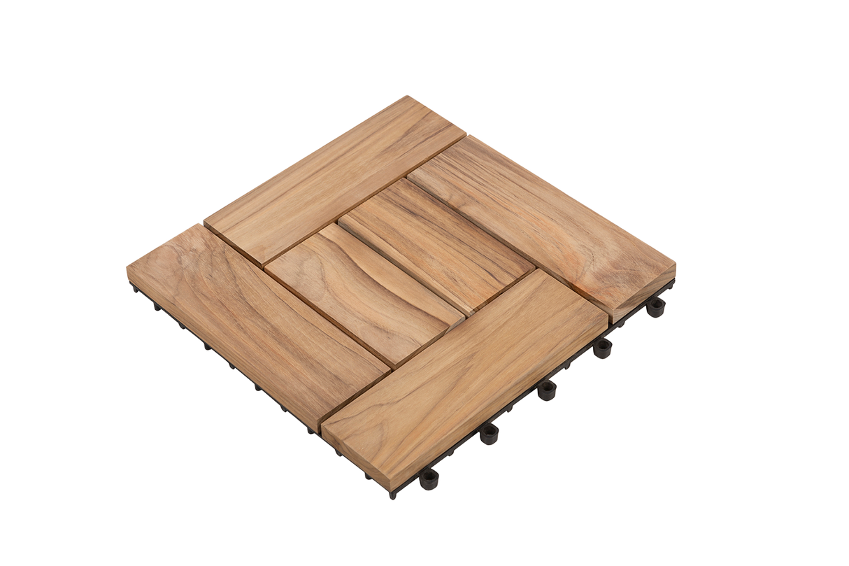 Tanja teak floor tiles