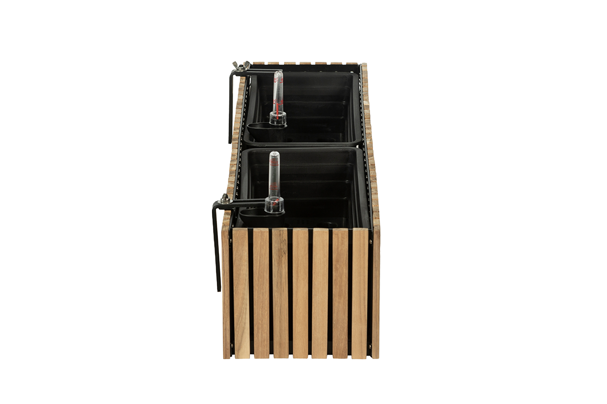 Molly teak balcony flower box 40 / 60 / 80 cm