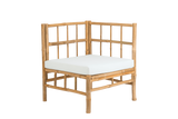 Beate bamboo lounge sofa - corner