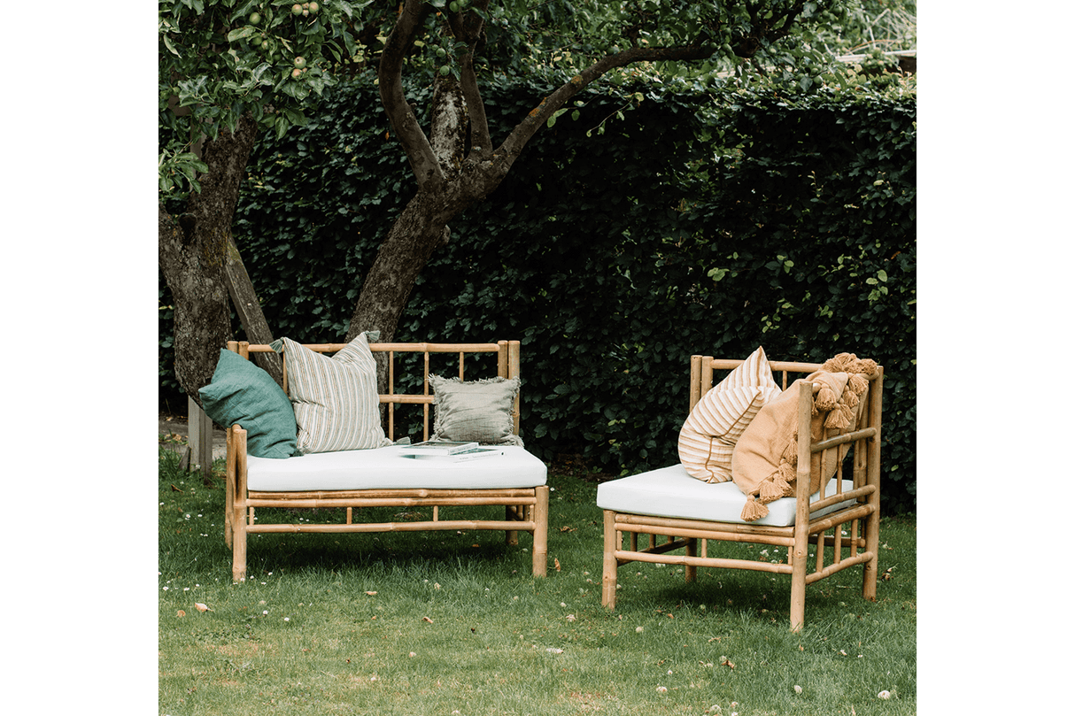 Beate bamboo lounge sofa - corner