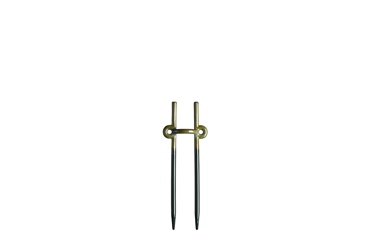 Folk Hinto ceramic plant stake