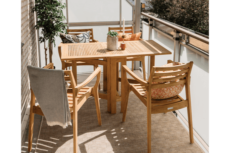 Turin teak butterfly gateleg table 146 x 70 cm