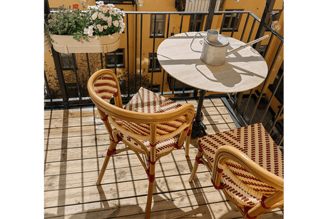 Capucine travertine café table Ø70 cm