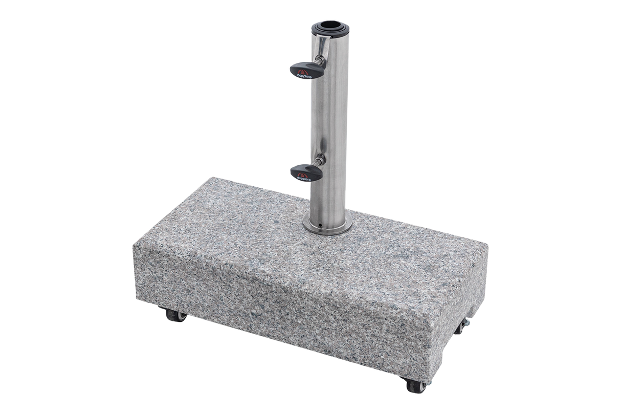 Derby granite parasol base with wheels 25 kg